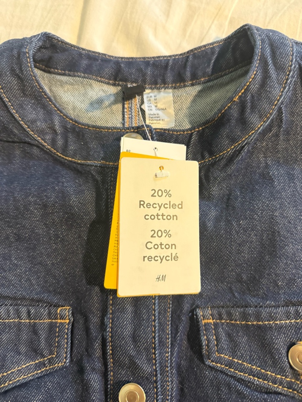 Dark Indigo Denim Button-Front Vest - Picture 4 of 4